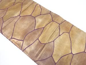 アンティーク　引箔　石畳模様織り出し袋帯（着用可）